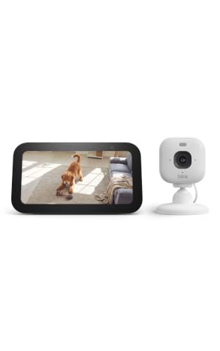 Amazon Echo Show 11 (newest model) Full-HD 11" Display with Alexa+ & Blink Mini 2K+ Indoor Security Camera Bundle - Glacier White
