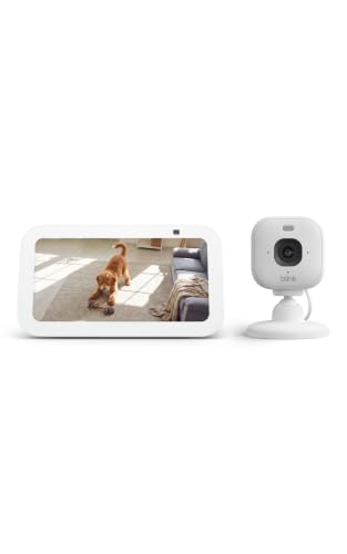 Amazon Echo Show 11 (newest model) Full-HD 11" Display with Alexa+ & Blink Mini 2K+ Indoor Security Camera Bundle - Glacier White
