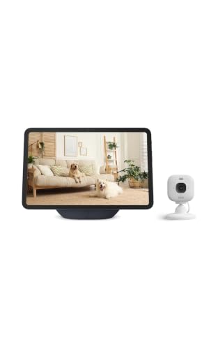 Amazon Echo Show 11 (newest model) Full-HD 11" Display with Alexa+ & Blink Mini 2K+ Indoor Security Camera Bundle - Glacier White