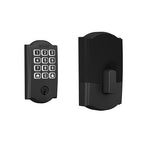 Schlage Arrive Smart WiFi Deadbolt Lock with Camelot Trim, Matte Black