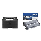 Brother HL-L2460DW Wireless Compact Monochrome Laser Printer with Duplex, Mobile Printing, Black & White Output | Includes Refresh Subscription Trial(1), (Renewed Premium - Refurbished)