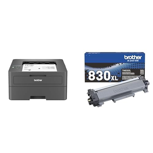 Brother HL-L2405W Wireless Compact Monochrome Laser Printer with Mobile Printing, Black & White Output | Includes Refresh Subscription Trial(1), Works with Alexa