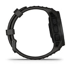 Garmin Instinct Solar, Solar-Powered Rugged Outdoor Smartwatch, Built-in Sports Apps and Health Monitoring, Graphite (Renewed)