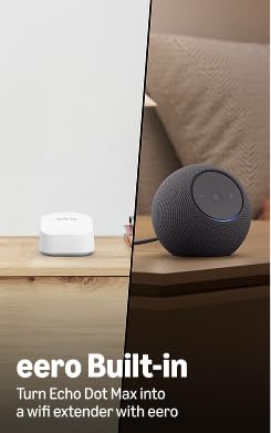 Amazon Echo Dot Max (newest model), Alexa speaker with room-filling sound and nearly 2x bass, Great for living rooms and medium-sized spaces, Designed for Alexa+, Graphite