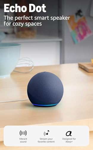 Amazon Echo Dot - Vibrant sounding speaker, Designed for Alexa+, Great for bedrooms, dining rooms and offices, Glacier White (Pack of 2)