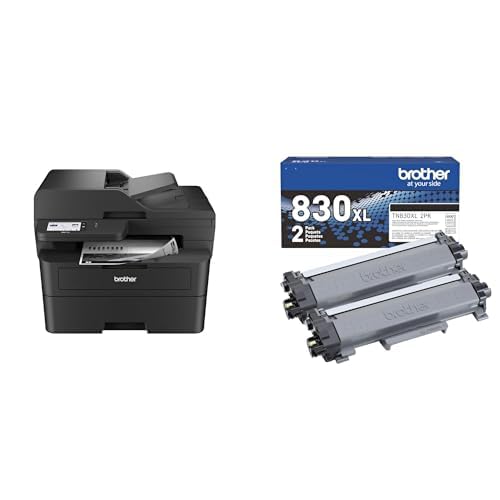 Brother Professional Laser Printer with Scanner, High-Speed 36 ppm Monochrome All-in-One, Wireless Duplex Printing and Scanning, Cloud-Ready 3.5 in Touchscreen for Small Business (MFC-L2900DW)