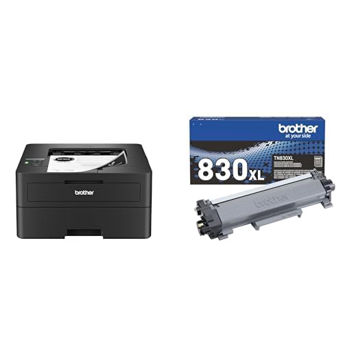 Brother HL-L2460DW Wireless Compact Monochrome Laser Printer with Duplex, Mobile Printing, Black & White Output | Includes Refresh Subscription Trial(1), (Renewed Premium - Refurbished)