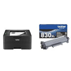 Brother HL-L2460DW Wireless Compact Monochrome Laser Printer with Duplex, Mobile Printing, Black & White Output | Includes Refresh Subscription Trial(1), Works with Alexa