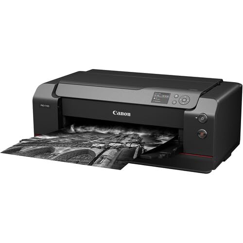 Canon imagePROGRAF PRO-1100 Professional 17" Wireless Inkjet Photo Printer (6856C002) + Cleaning Kit + Printer Cable + Ethernet Cable