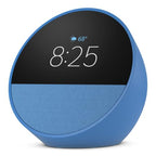 Echo Spot (newest model) with WiZ 60W A19 LED Smart Color Bulb - Connects to Your Wi-Fi - E26 Base - Control with Voice or App - Matter Compatible