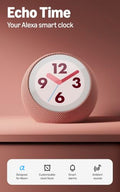 Amazon Echo Time (all-new), Customizable smart clock, Smart alarms, Ambient sounds, Smart home hub, Ideal for bedrooms, Designed for Alexa+, Graphite