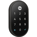 Google Nest x Yale Lock - Tamper-Proof Smart Lock for Keyless Entry - Keypad Deadbolt Lock for Front Door - Oil Rubbed Bronze