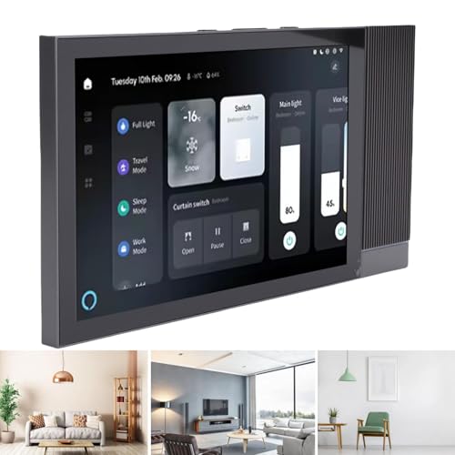 8 Inch Smart Control Touch Screen, WiFi Bluetooth 5.2 Smart Home Control Panel with APP, 2GB RAM and 16GB ROM, Supports External Sound Connections