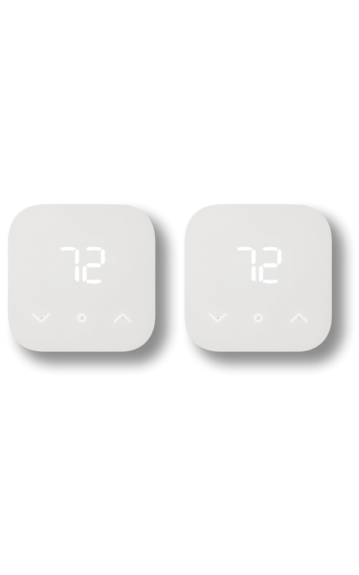Amazon Smart Thermostat – Save money and energy - Works with Alexa and Ring - C-wire required (Pack of 2)