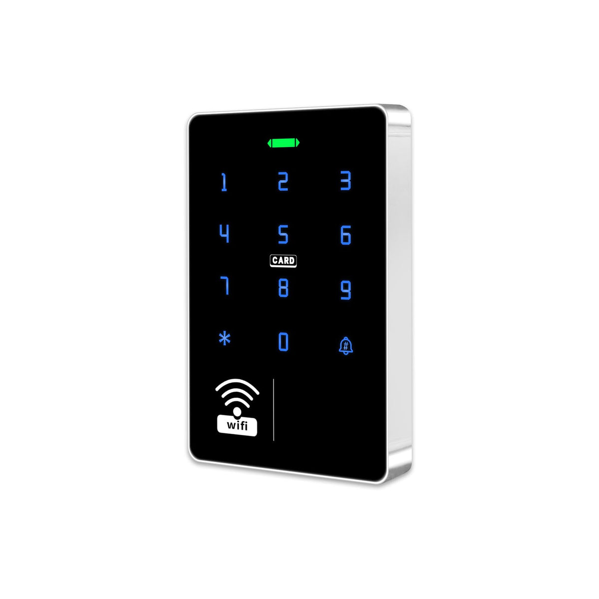 WiFi TUYA Complete Security Access System Kit with Waterproof RFID Touch Keypad Door Lock, Smart Remote Door Opener, App，600-Pound Electric Magnetic Lock + ZL, Metal Sensor Switch, Doorbel