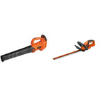 BLACK+DECKER 20V MAX Cordless Leaf Blower with Battery and Charger, Powerful 2-Speed, Up to 90 MPH and 320 CFM Axial Lightweight Electric Leaf Blower (BCBL700D1)