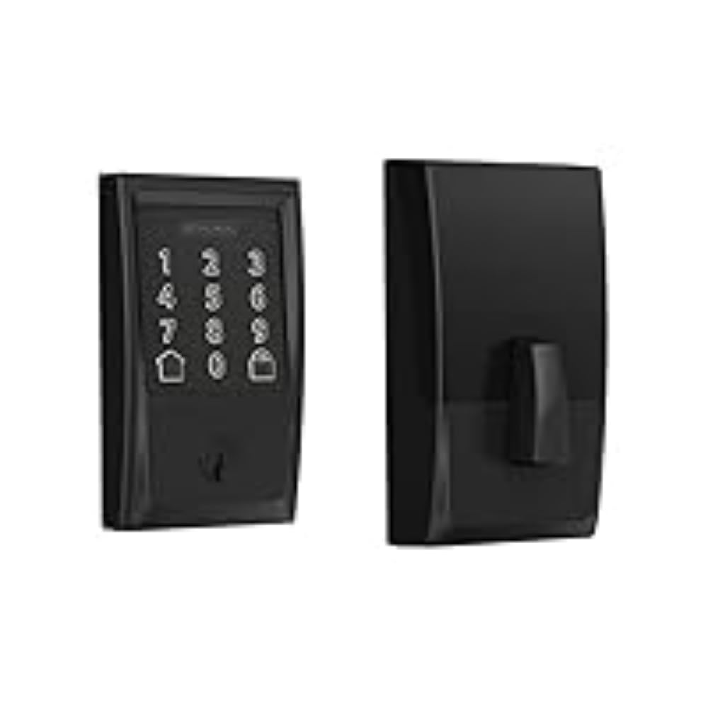 Schlage Encode Wi-Fi Smart Lock with Century Handleset, Matte Black