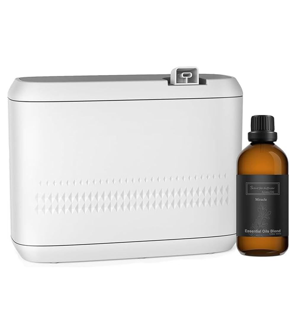 Smart Scent Air Machine for Home, Hotel, Spa, and Office,850ML HVAC Scent Diffuser with Essential Oils,Waterless Aromatherapy Diffuser, Cover Up to 4500 Sq.Ft