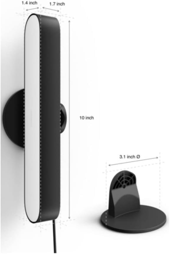 Philips Hue Play Smart Light Bar Base Kit, 2-Pack, Black