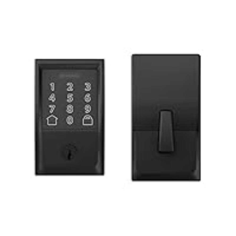 Schlage Encode Wi-Fi Smart Lock with Century Handleset, Matte Black