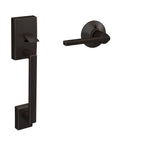 SCHLAGE Century Lower Half Entry Handleset, Latitude Lever, Matte Black