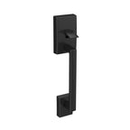 SCHLAGE Century Lower Half Entry Handleset, Latitude Lever, Matte Black