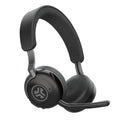 JLab Epic Work ANC Wireless on-Ear Headset with Microphone, smart Noise Cancellation, multipoint Connect, Charging hub, Black