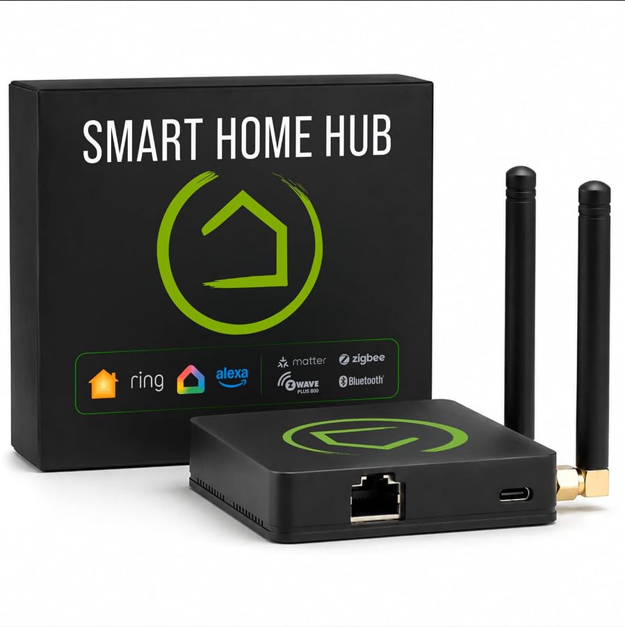 Hubitat Elevation C-8 Pro Smart Home Hub - Z-Wave Zigbee Matter