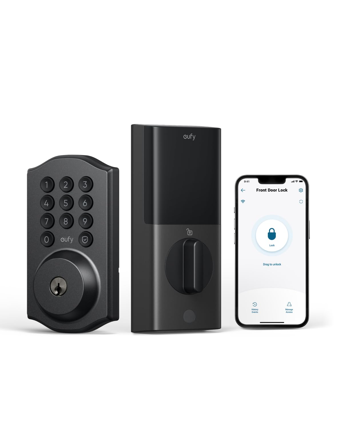 eufy Security Smart Lock C30 with Door Lever, Keyless Entry Door Lock