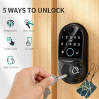 Smart Door Lock for Front Door: WiFi & Camera with 1080p HD Night Vision