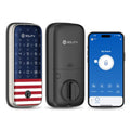 GT5K Smart Lock – Keyless Entry Door Lock with App, Keypad, and Mechanical Key – Wi-Fi Enabled, ANSI Grade 3, Alexa & SmartThings Compatible – SOLITY (Black)
