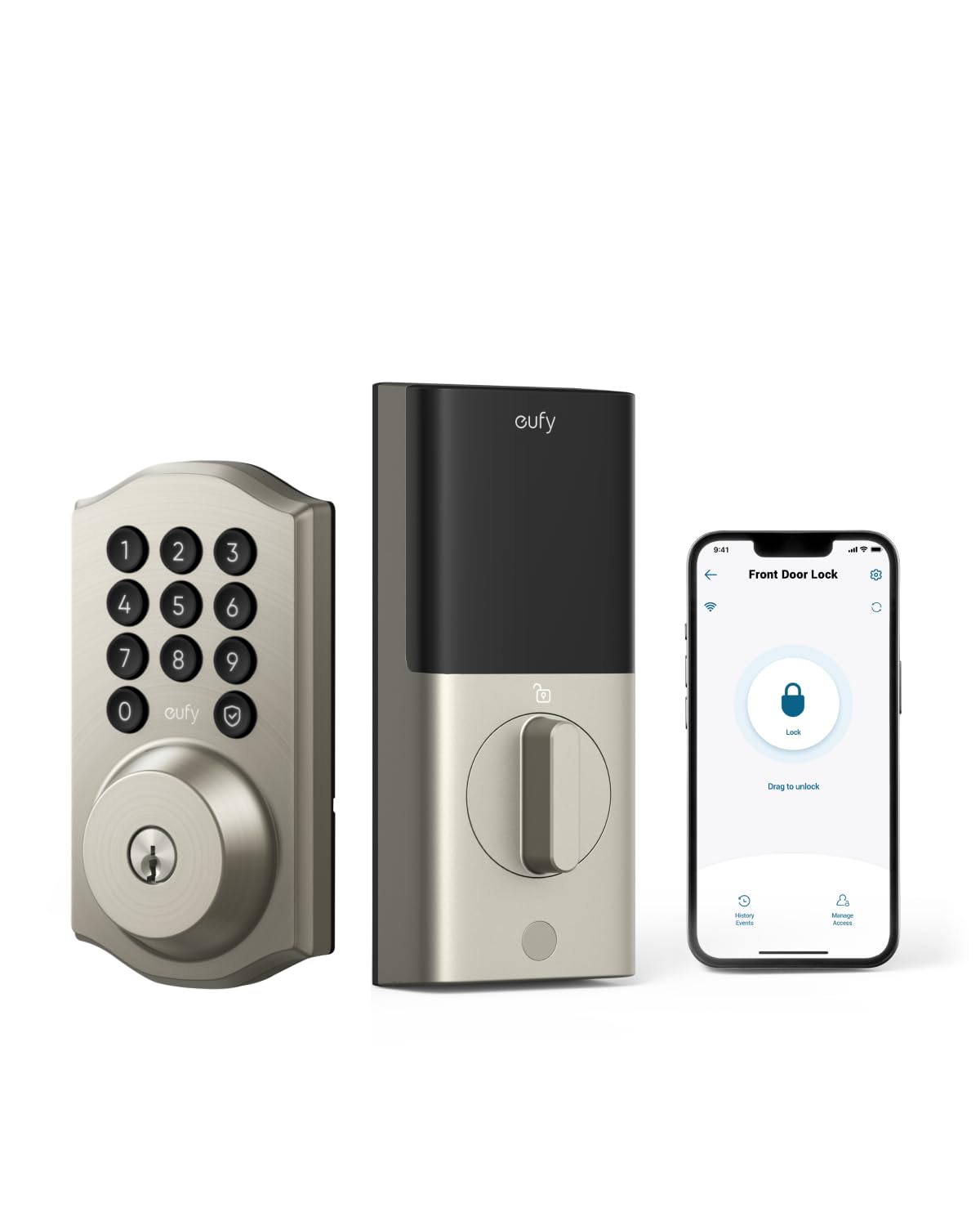 eufy Security Smart Lock C30 with Door Lever, Keyless Entry Door Lock