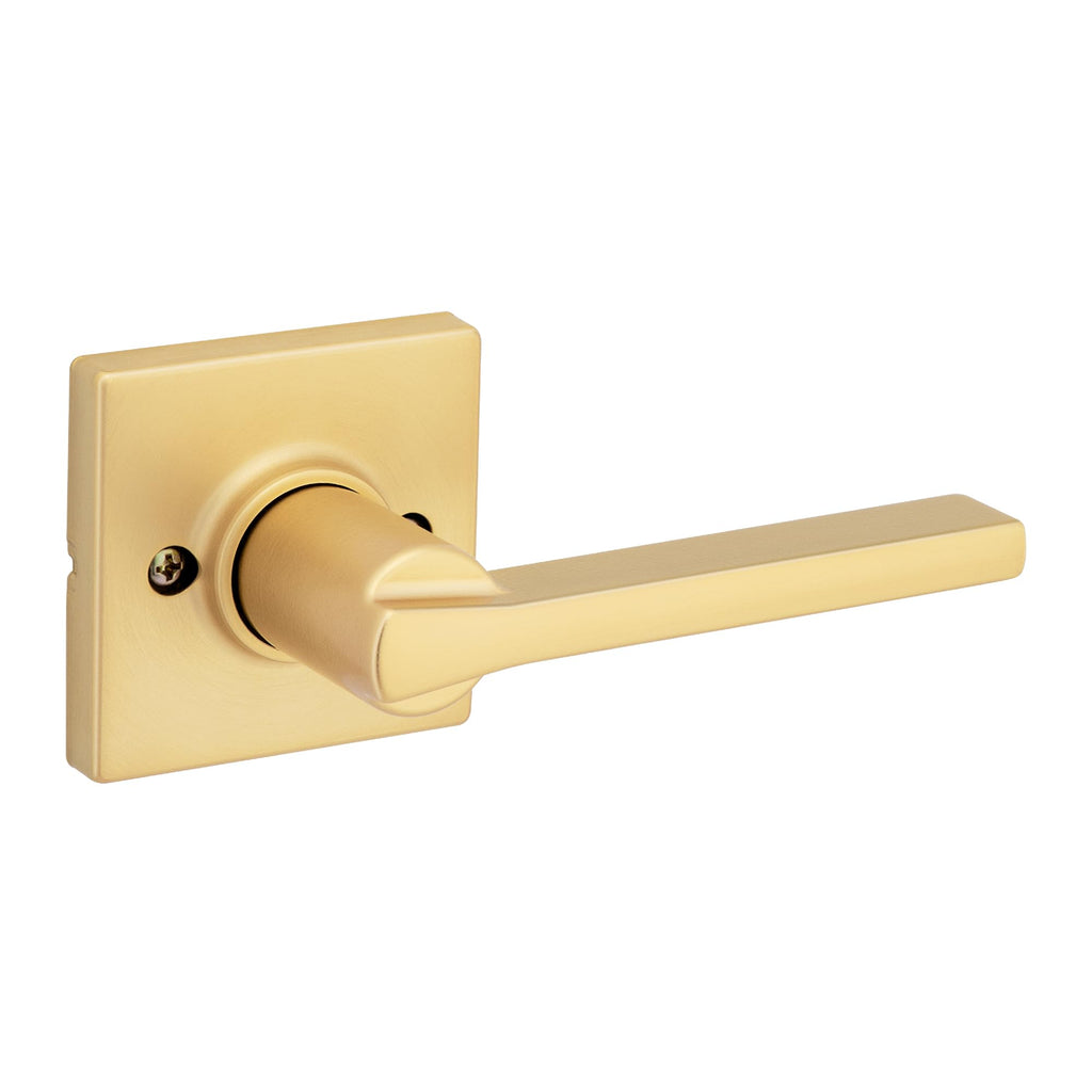 Kwikset Casey Entry Door Handle with Lock and Key, Secure Keyed Reversible Lever Exterior, for Front Entrance and Bedrooms, Matte Black, 4 Pack, Pick Resistant SmartKey Rekey Security and Microban