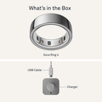 Oura Ring 4 Smart Ring - Silver - Size 7