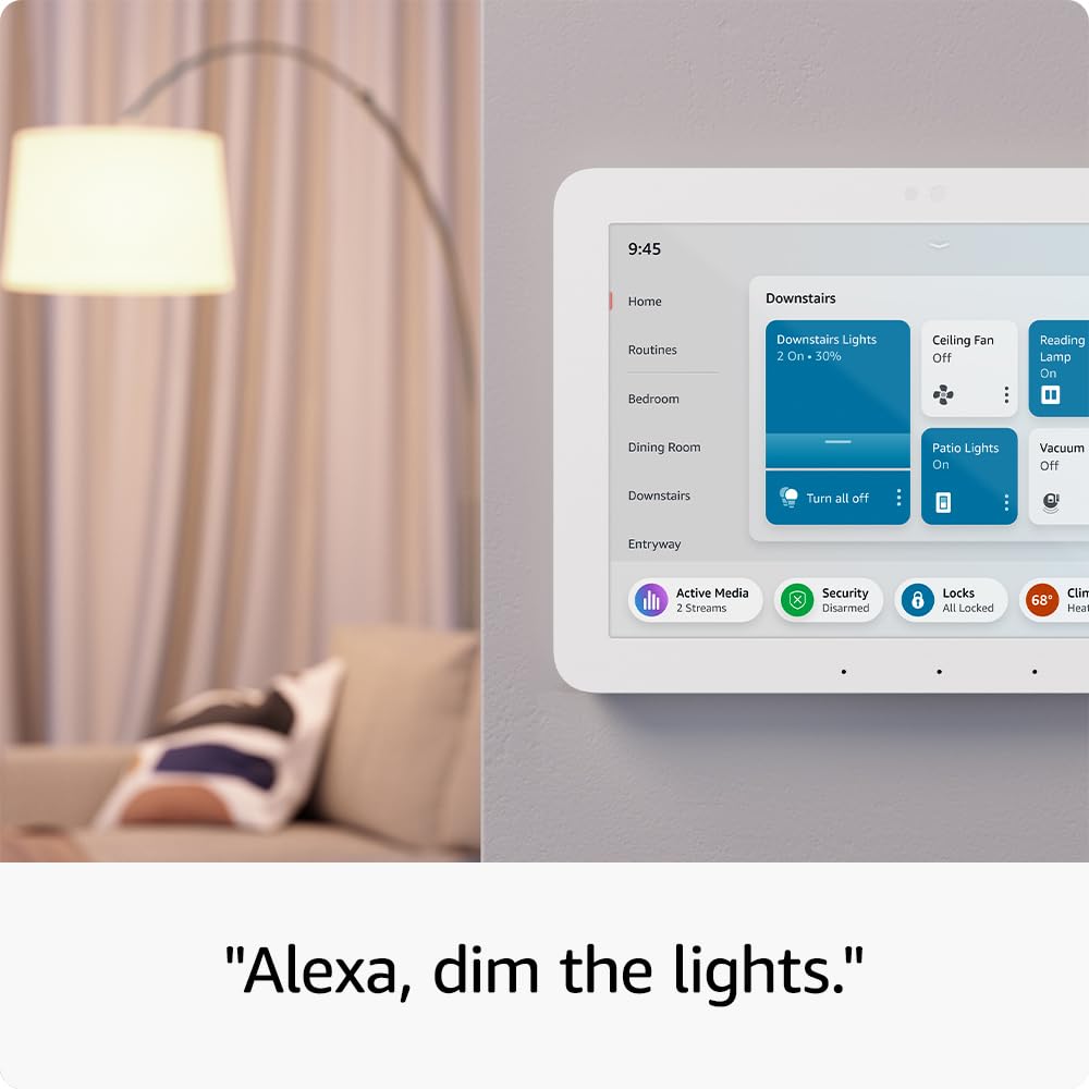 Echo Hub with TP-Link Tapo Smart Color Bulb