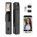 3D Face Recognition Smart Door Lock with Video Intercom, Biometric Palm Vein & Fingerprint Keyless Entry, 1080P HD Camera, Tuya App Control, Alexa Compatible, IP65 Waterproof, 5 Ways to Unlock