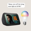 Echo Show 5 with TP-Link Tapo Smart Color Bulb
