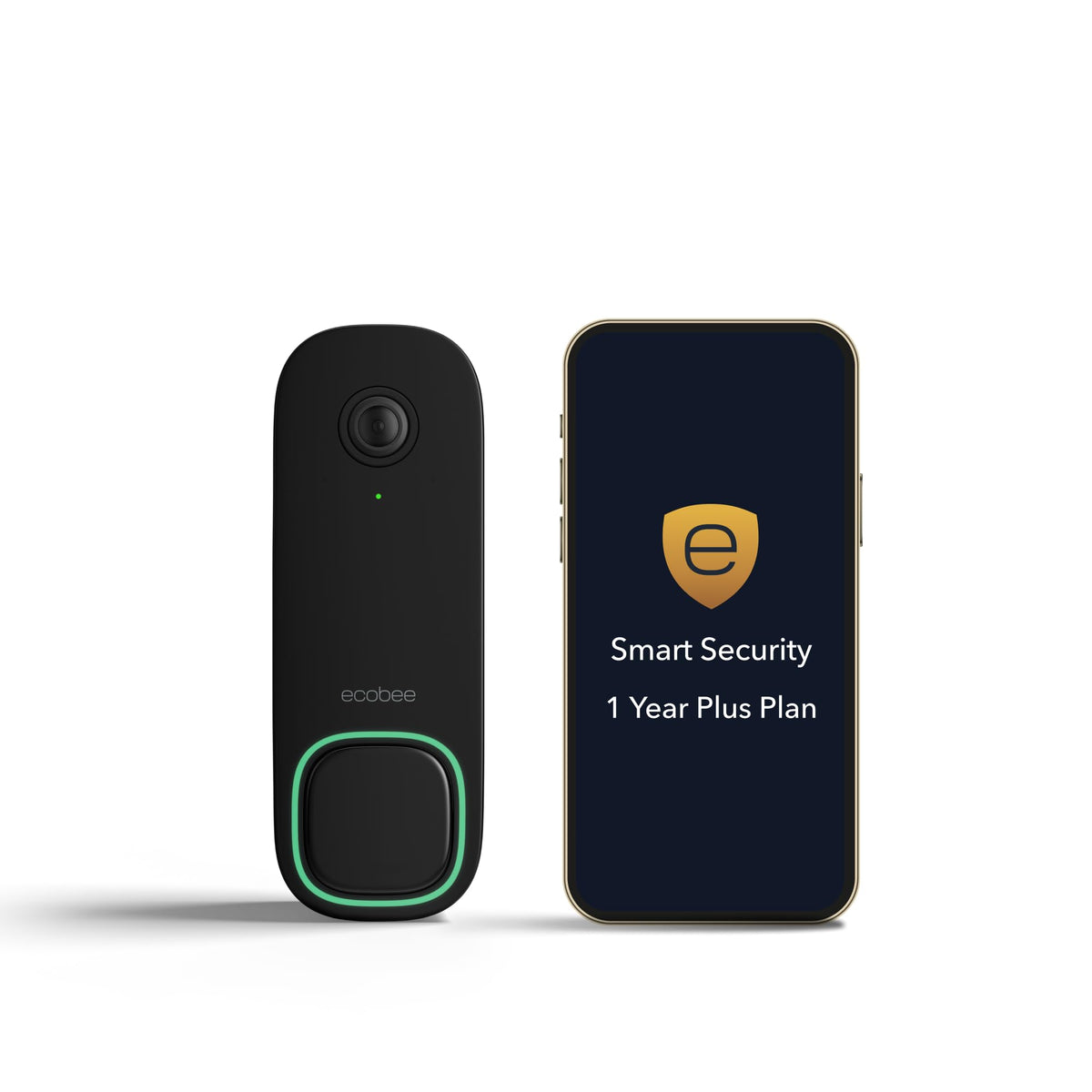ecobee Smart Video Doorbell Camera Wired 1080p HDR, Smart Alerts