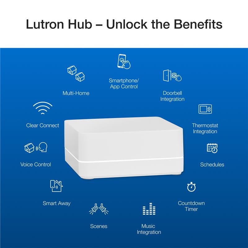 Lutron Caseta Diva Smart Dimmer Starter Kit; Dimmer, Hub, Remote, & More