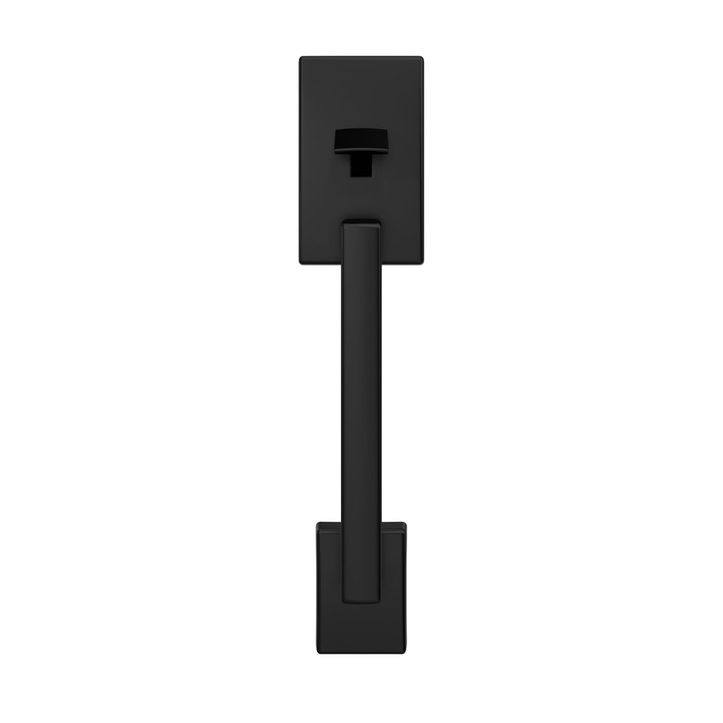 SCHLAGE Century Lower Half Entry Handleset, Latitude Lever, Matte Black