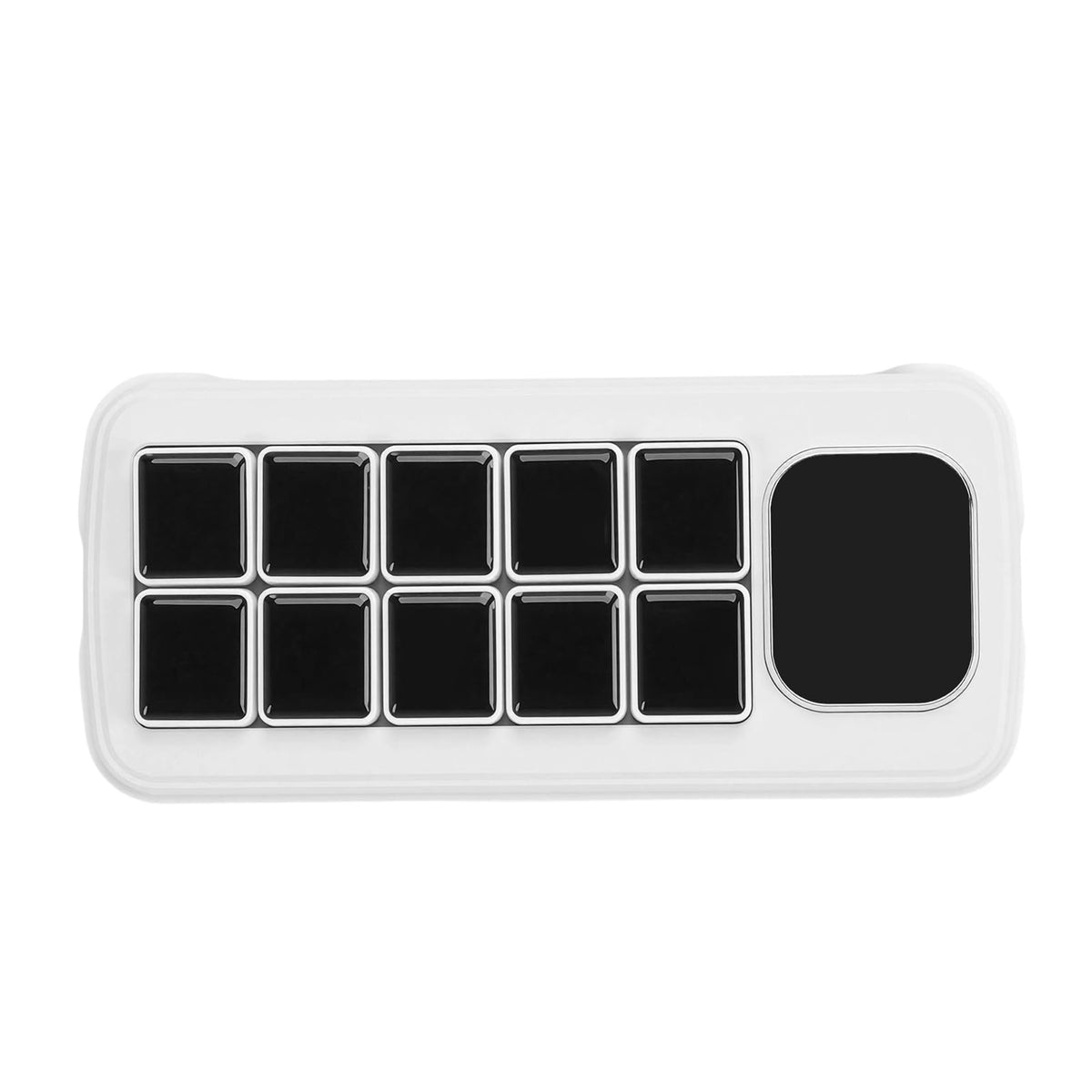 Smart Home AI Voice Control Panel with Mechanical LCD Macro Keys for Effortless Task Automation and Application Management, Cross Platform Compatible for and OS X, ABS Material (White)