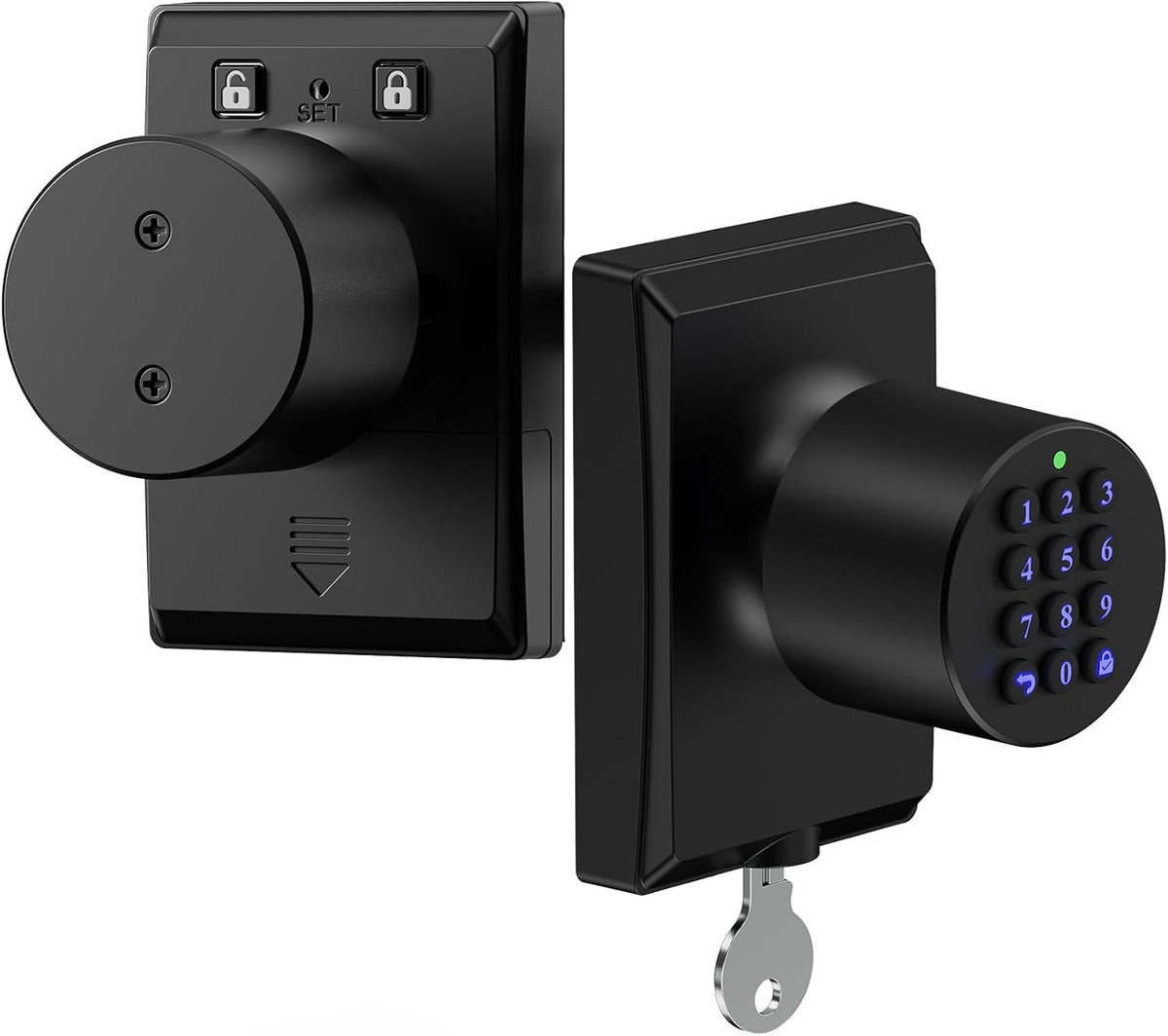 Keyless Entry Lock with Code Door Knob with Keypad Oil Rubbed Bronze 4Pack