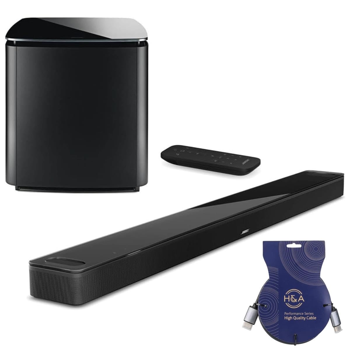 Bose Smart Ultra Dolby Atmos Soundbar, All-in-One Surround Sound System for TV, A.I. Dialogue Mode, Alexa and Google Voice Control, HDMI eARC, Black