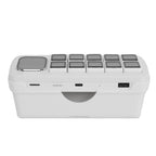 AI Voice Control Panel with LCD Macro Keys for Efficient Task Automation and Theme Modification for Smart Home Use (White)