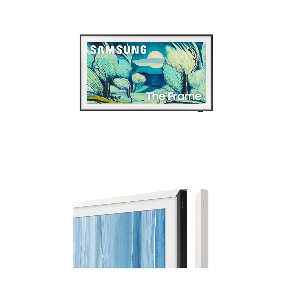Samsung 55-Inch Class The Frame LS03F 4K QLED Smart TV (2025 Model) Slim Fit Wall Mount, Modern Frame Design, NQ4 AI Gen2 Processor, Art Mode, Artful Picture Quality, Samsung Vision AI, Alexa Built-in