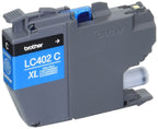 Brother Genuine LC402XL 3PK 3 Pack of High Yield Cyan, Magenta and Yellow Ink Cartridges, Black