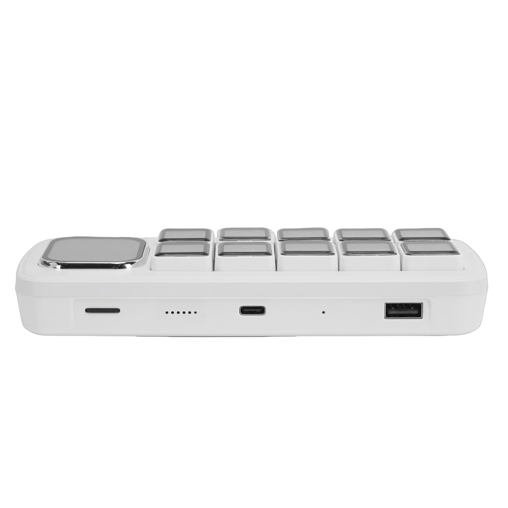 Multifunctional AI Voice Recognition Control Panel with Mechanical Buttons for and OS X Compatibility (White)