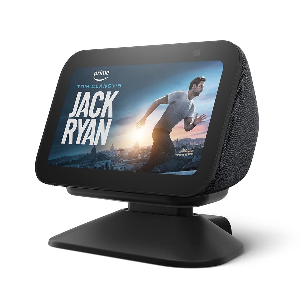Echo Show 5 (3rd Gen) with Adjustable Stand with USB-C Charging Port, Charcoal