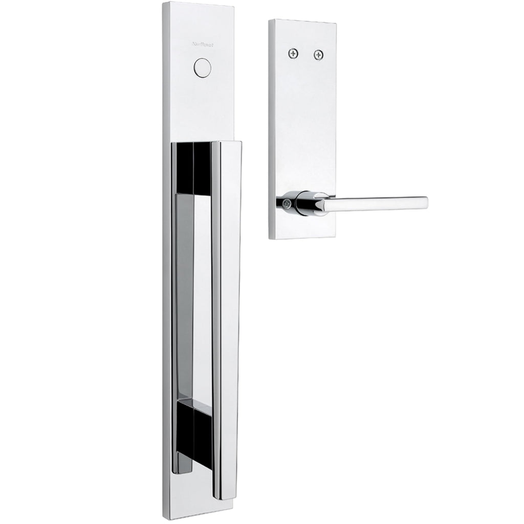 Kwikset Careus Front Door Lock Handle and Deadbolt Set, Entry Door Handleset Exterior with Interior Reversible Lever, Matte Black, Pick Resistant SmartKey Rekey Deadbolt Security