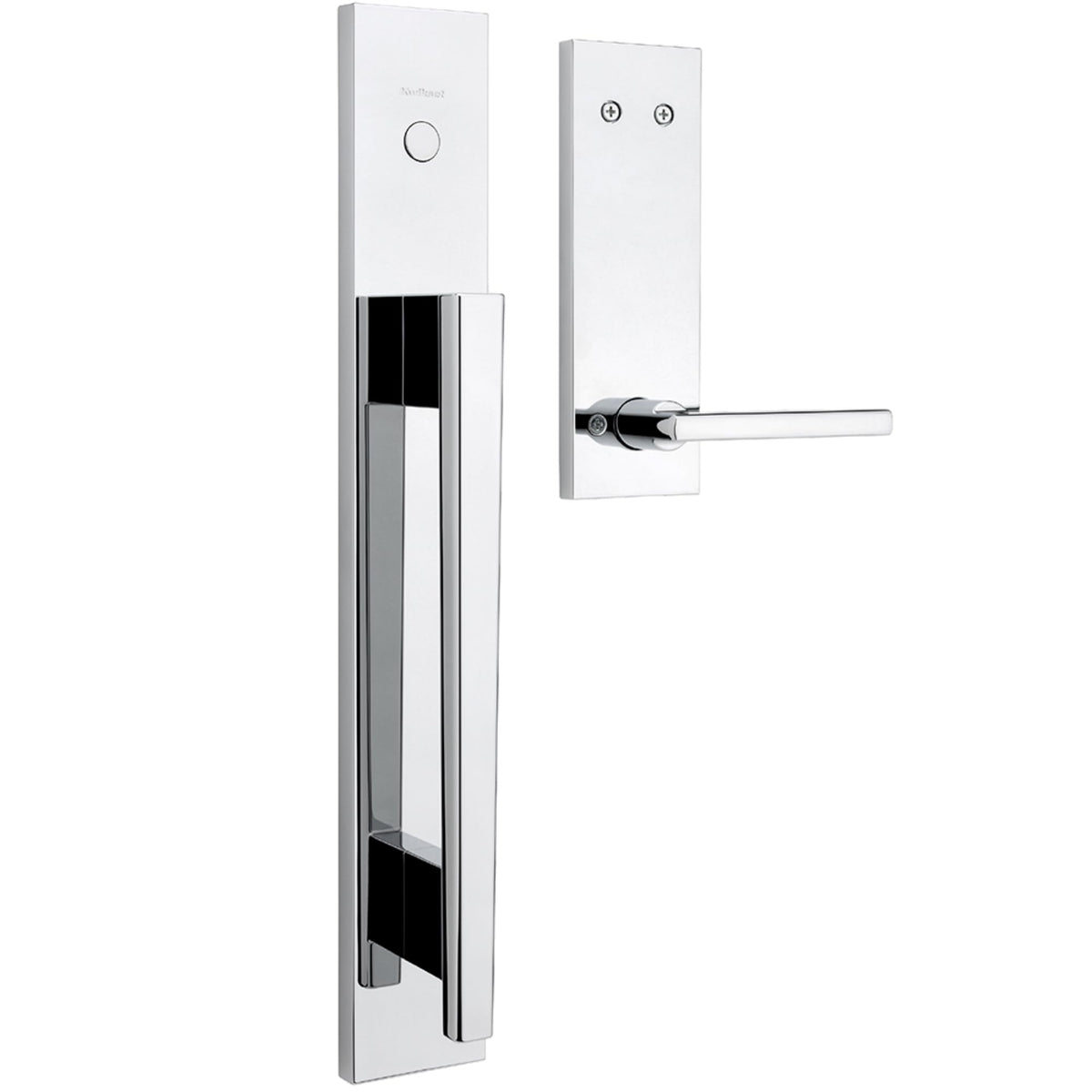 Kwikset Careus Front Door Lock Handle and Deadbolt Set, Entry Door Handleset Exterior with Interior Reversible Lever, Matte Black, Pick Resistant SmartKey Rekey Deadbolt Security